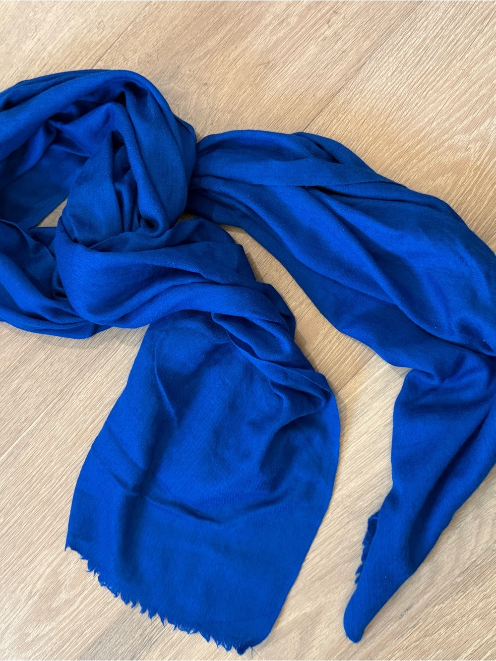 Bright Blue Lightweight Scarf